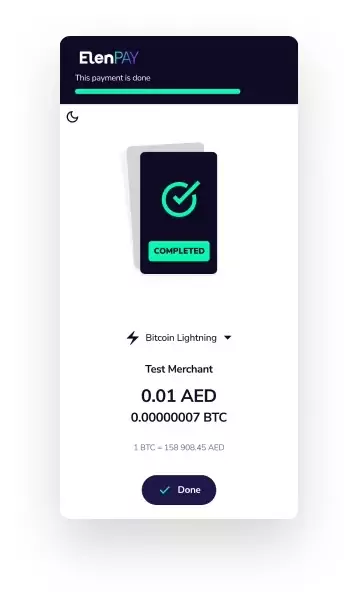 Success transfer widget